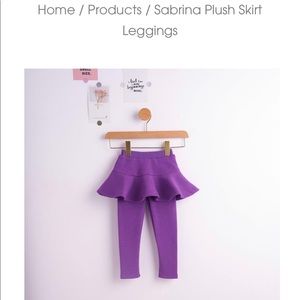 Alex and Nova Sabrina Plush Skirt Leggings 3T